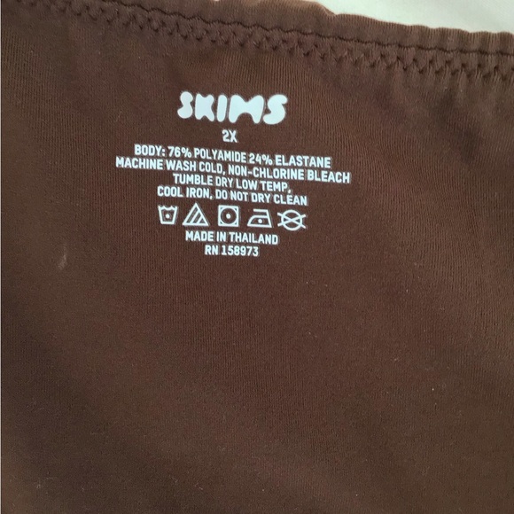 SKIMS Fits Everybody Long Slip Dress | Cocoa - Picture 7 of 11